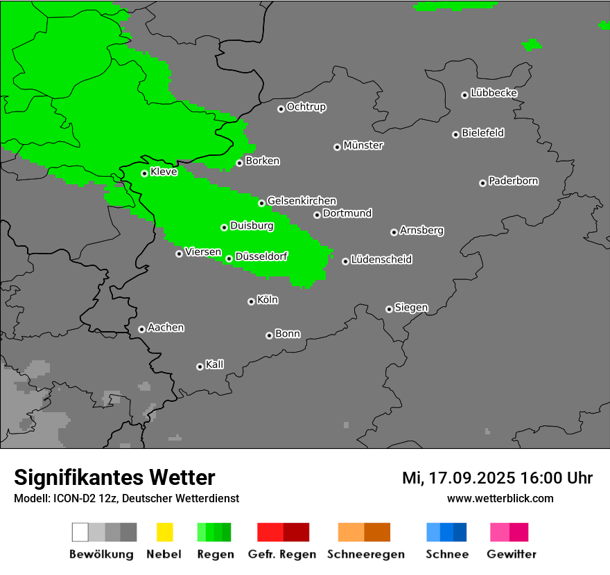 Modellkarten Signifikantes Wetter