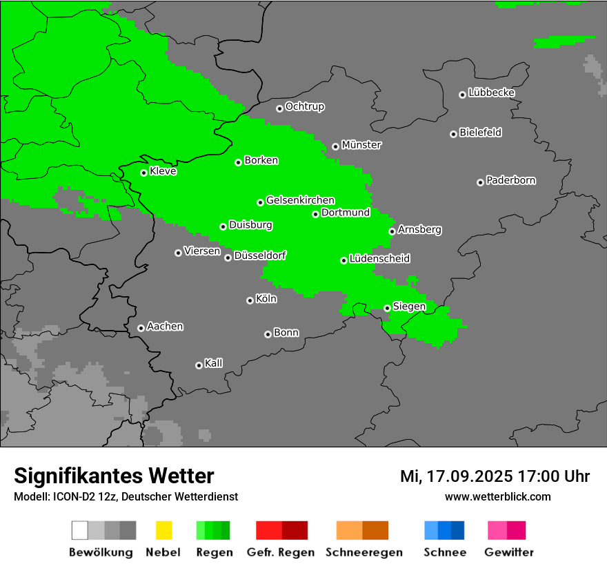 Modellkarten Signifikantes Wetter
