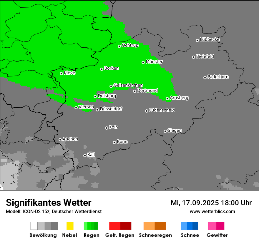Modellkarten Signifikantes Wetter