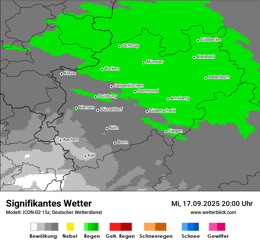 Modellkarten Signifikantes Wetter