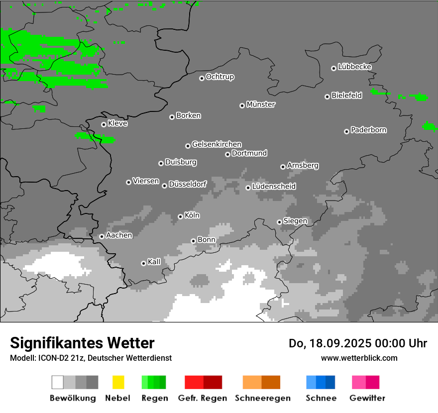 Modellkarten Signifikantes Wetter
