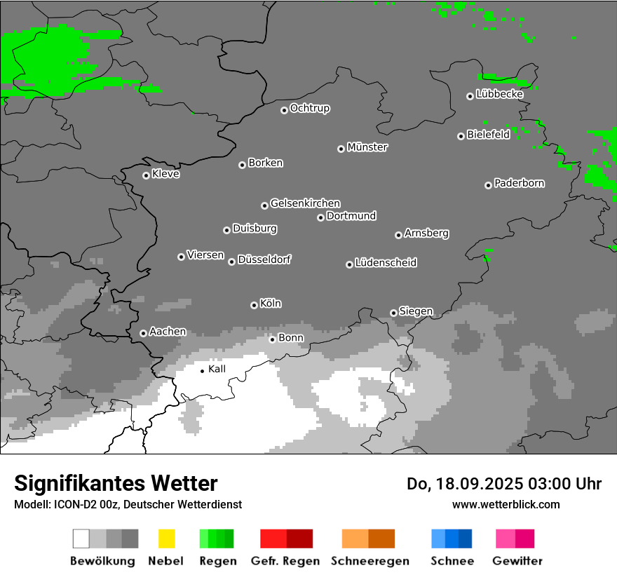 Modellkarten Signifikantes Wetter