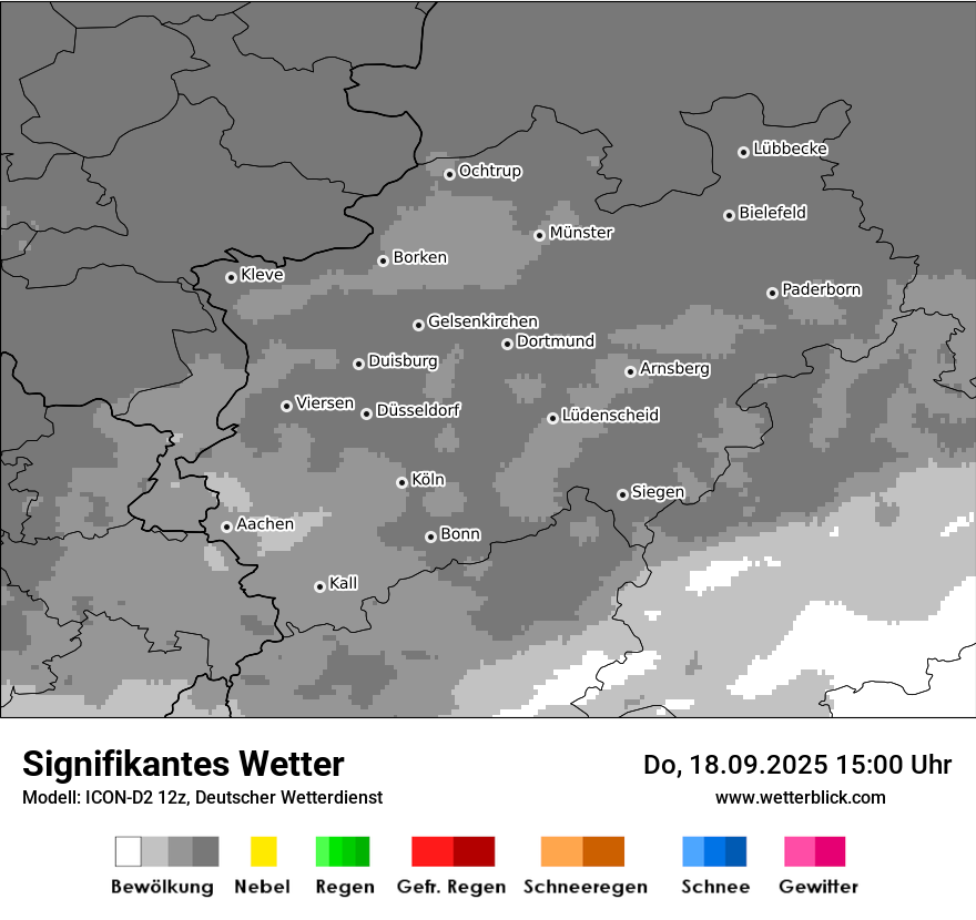 Modellkarten Signifikantes Wetter
