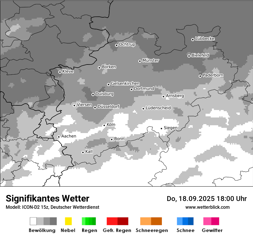 Modellkarten Signifikantes Wetter