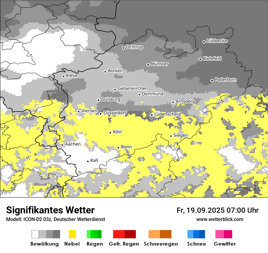 Modellkarten Signifikantes Wetter