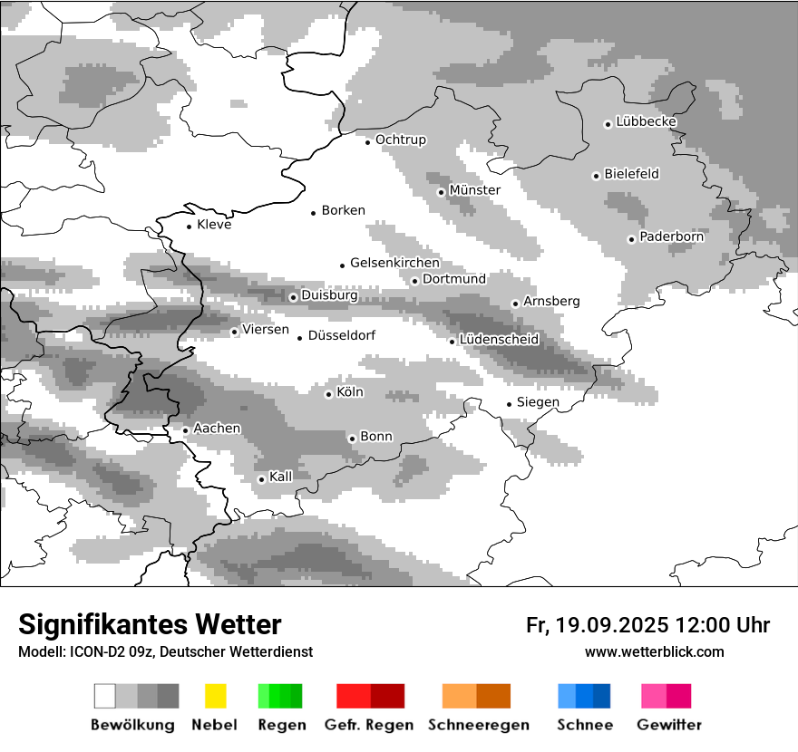 Modellkarten Signifikantes Wetter