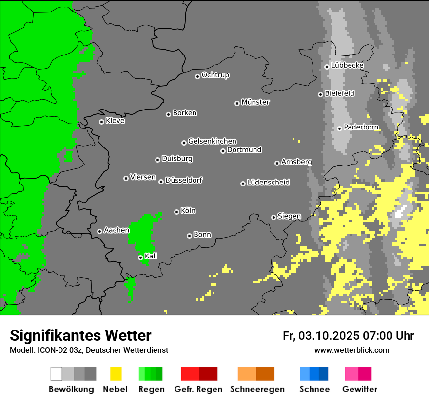 Modellkarten Signifikantes Wetter