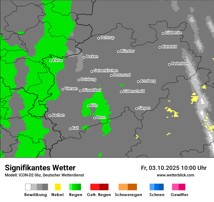 Modellkarten Signifikantes Wetter