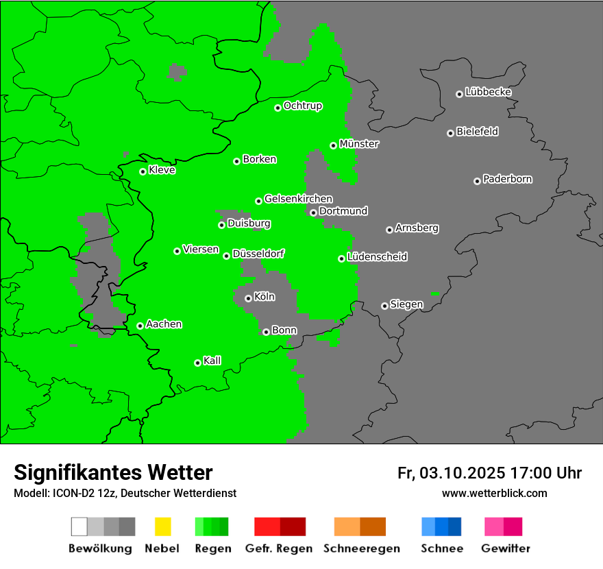 Modellkarten Signifikantes Wetter