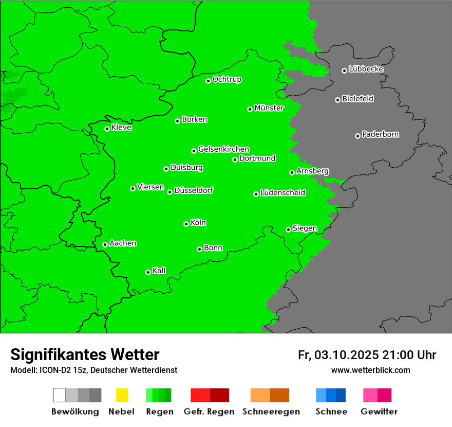Modellkarten Signifikantes Wetter