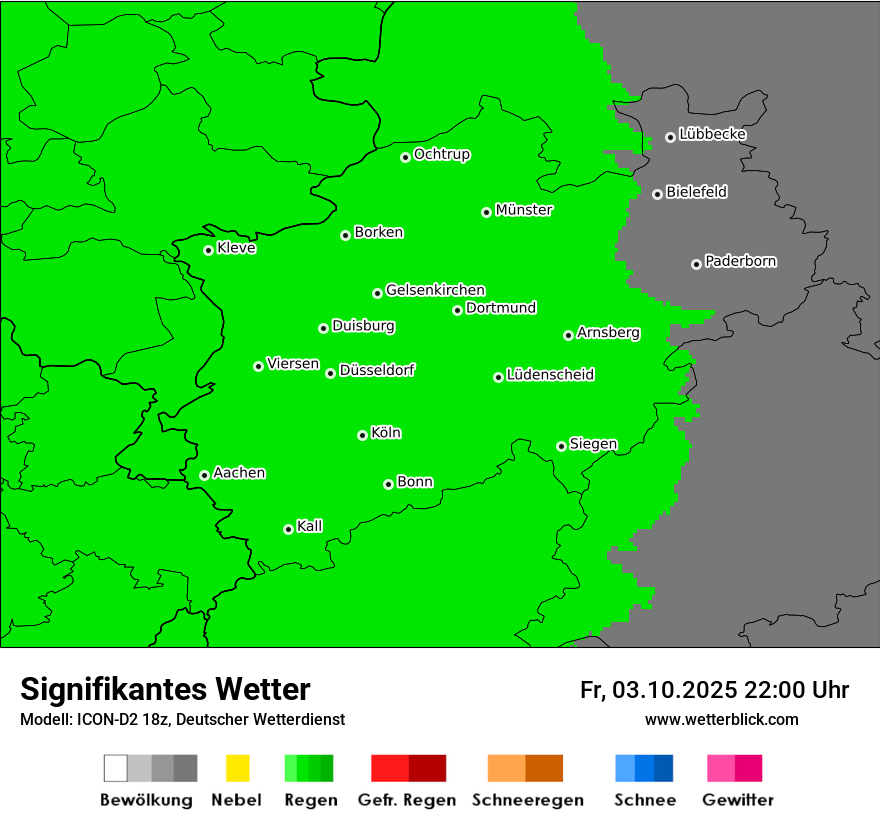 Modellkarten Signifikantes Wetter