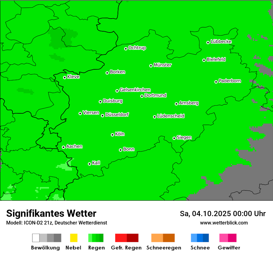 Modellkarten Signifikantes Wetter