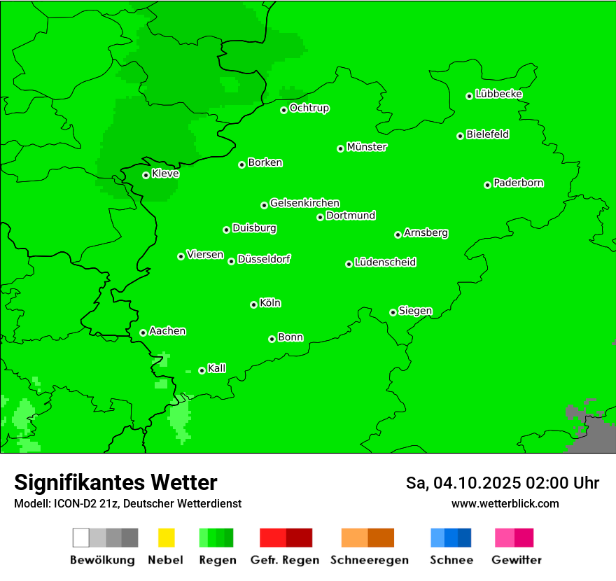 Modellkarten Signifikantes Wetter