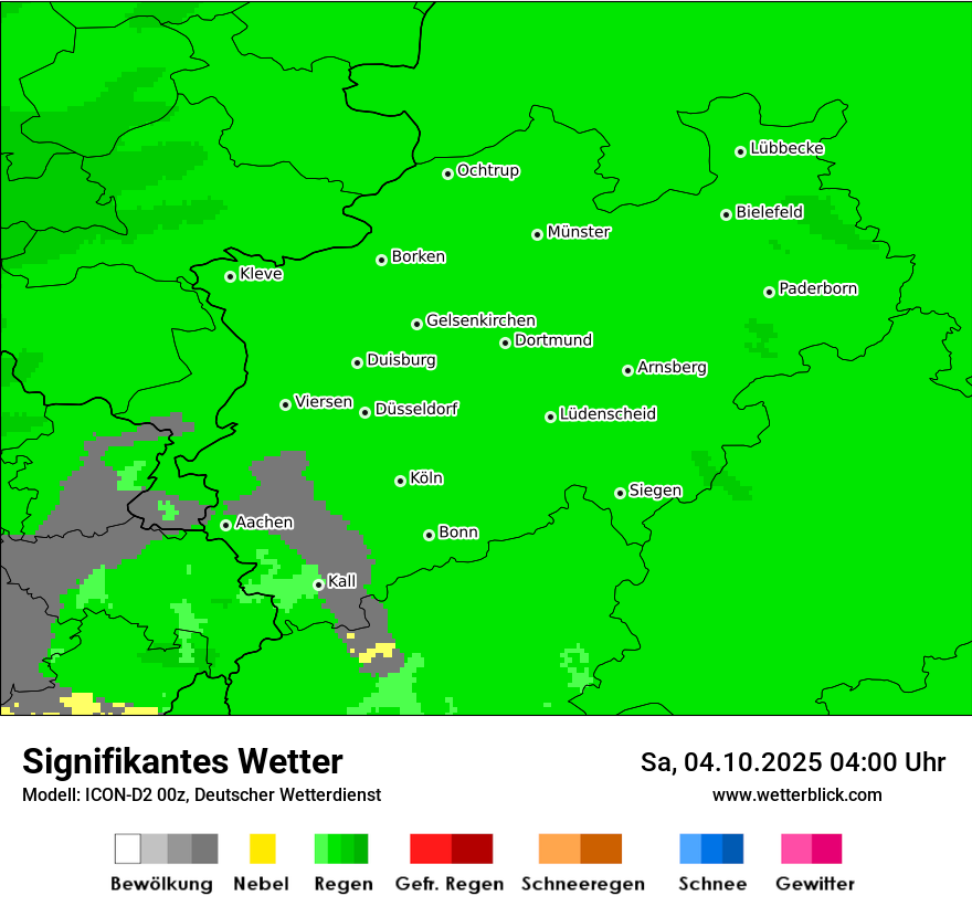 Modellkarten Signifikantes Wetter