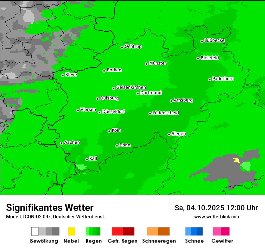 Modellkarten Signifikantes Wetter