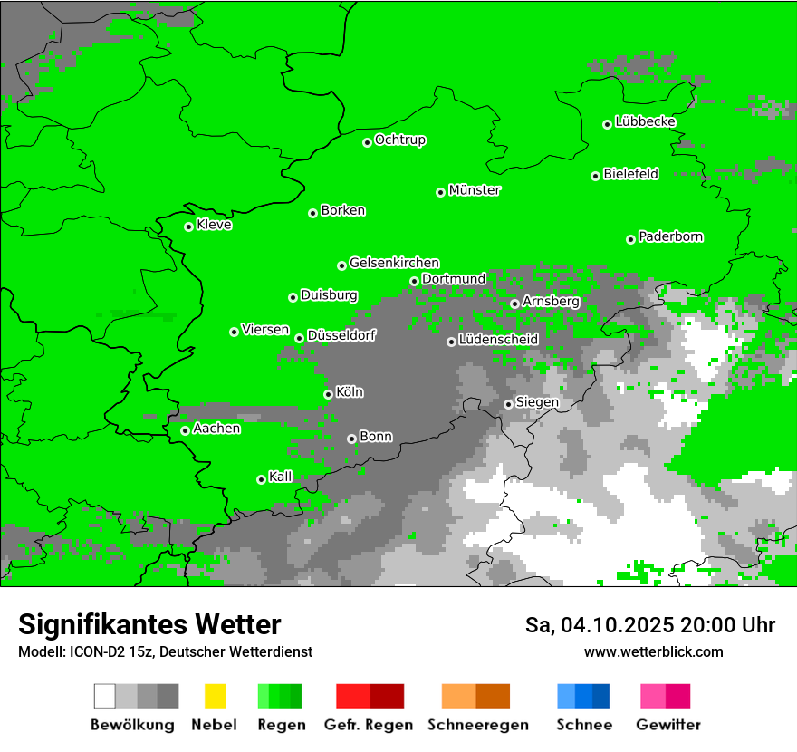 Modellkarten Signifikantes Wetter