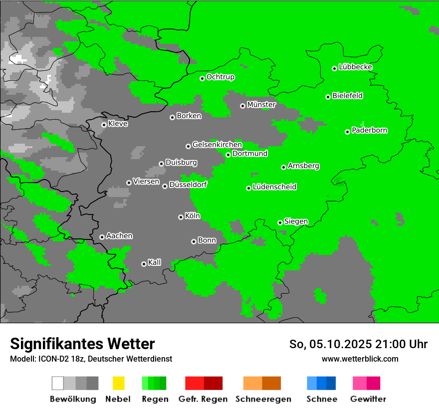Modellkarten Signifikantes Wetter