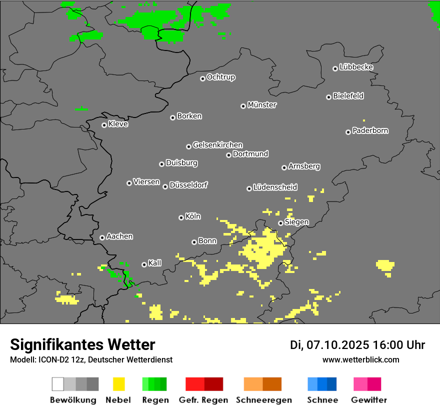 Modellkarten Signifikantes Wetter