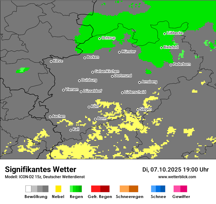 Modellkarten Signifikantes Wetter