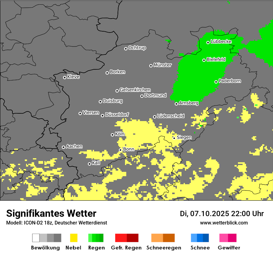 Modellkarten Signifikantes Wetter