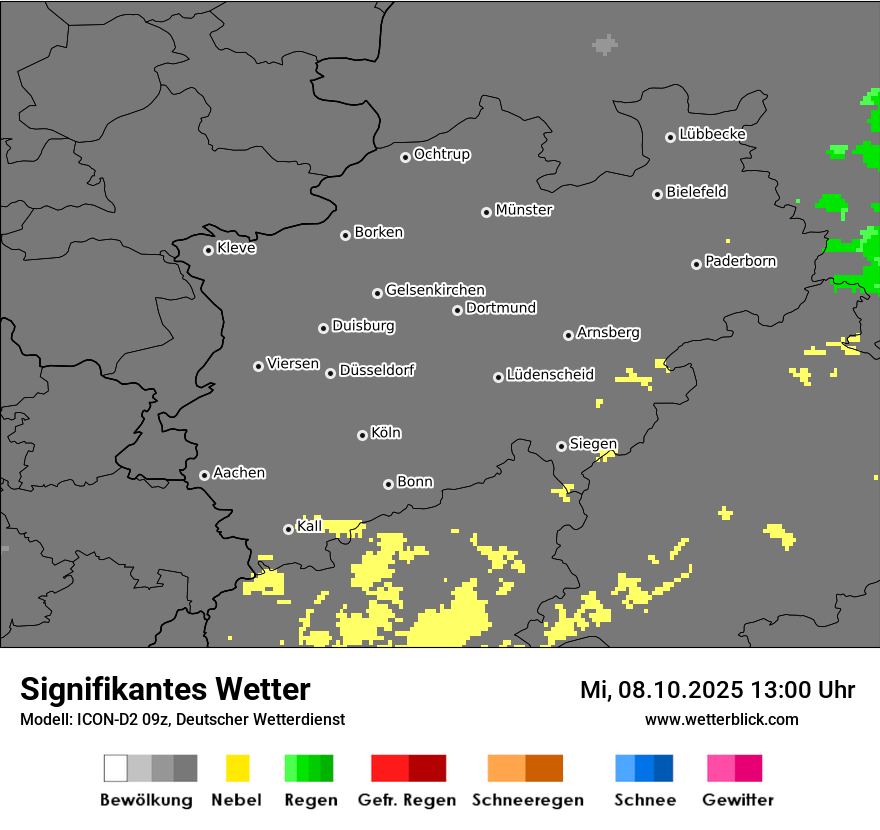 Modellkarten Signifikantes Wetter