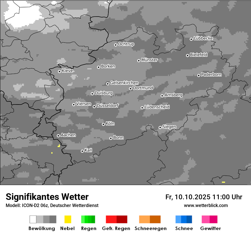 Modellkarten Signifikantes Wetter