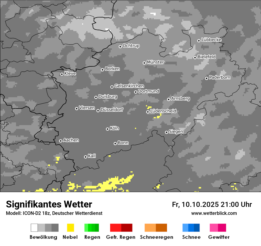 Modellkarten Signifikantes Wetter