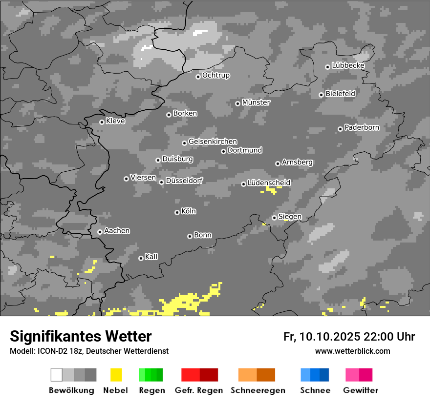 Modellkarten Signifikantes Wetter