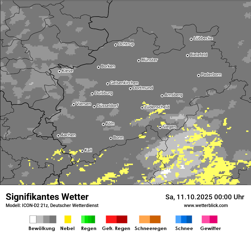 Modellkarten Signifikantes Wetter