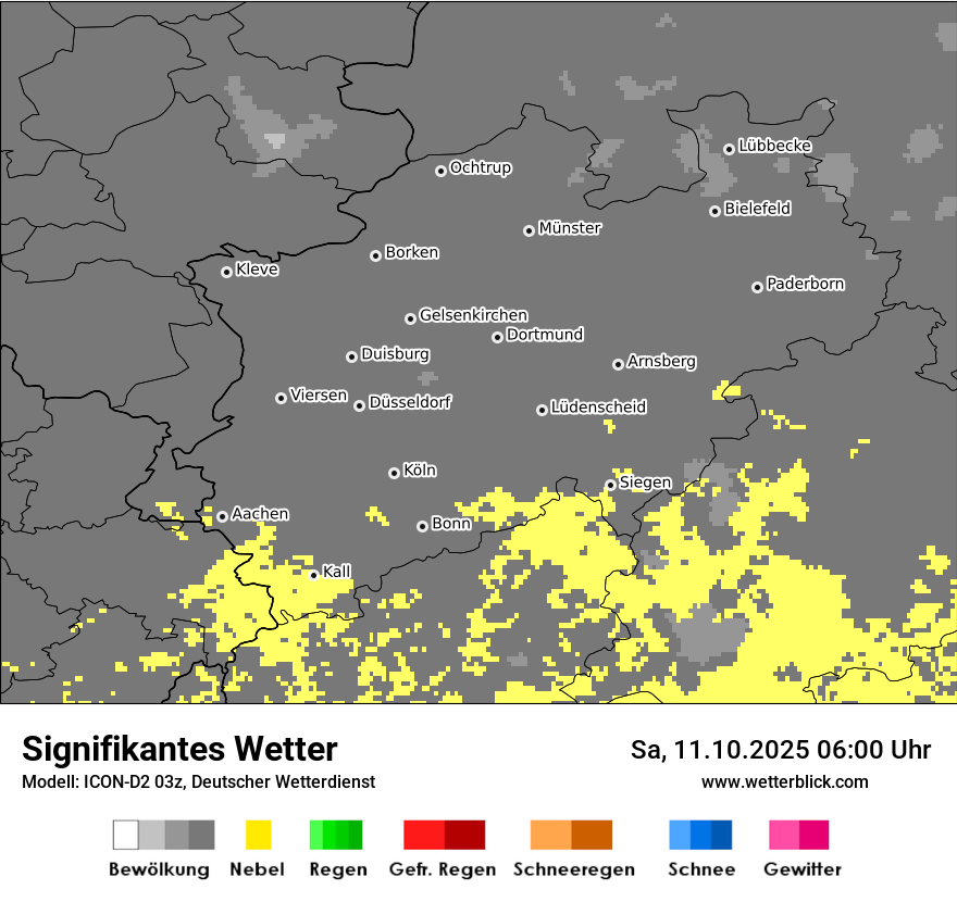 Modellkarten Signifikantes Wetter
