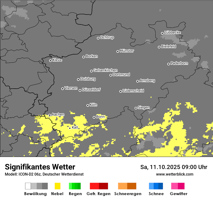 Modellkarten Signifikantes Wetter