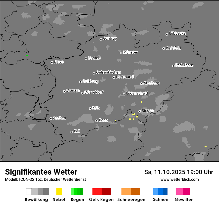 Modellkarten Signifikantes Wetter