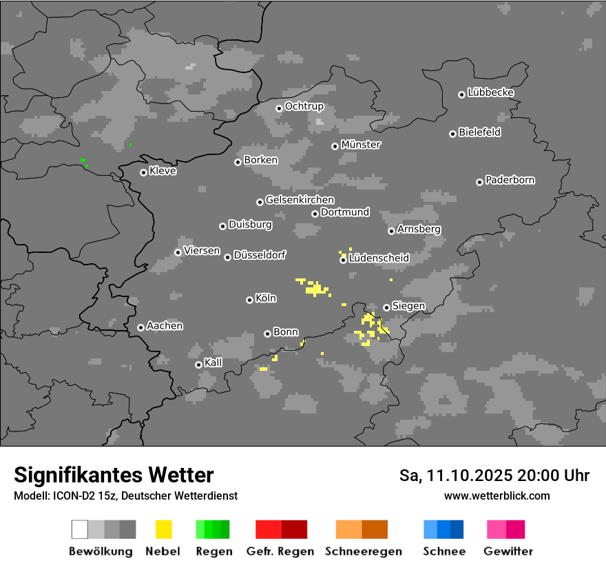 Modellkarten Signifikantes Wetter