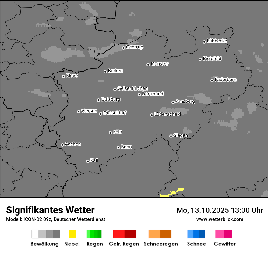 Modellkarten Signifikantes Wetter