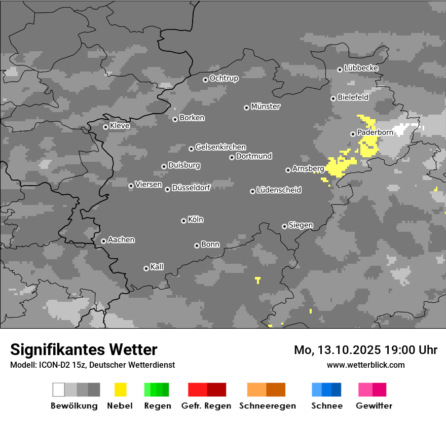Modellkarten Signifikantes Wetter