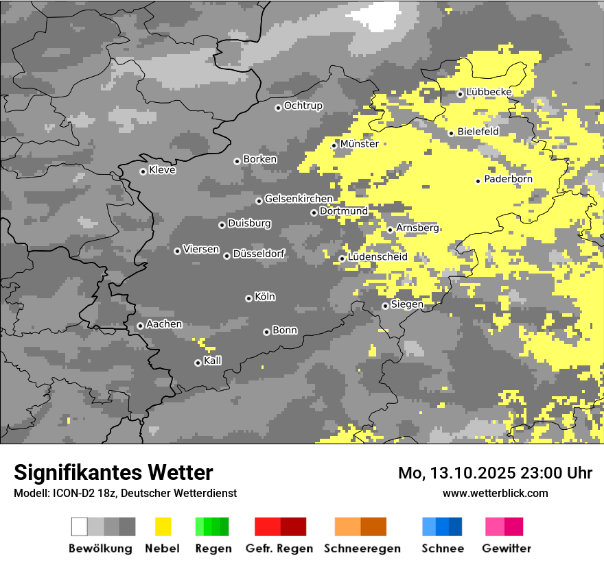 Modellkarten Signifikantes Wetter