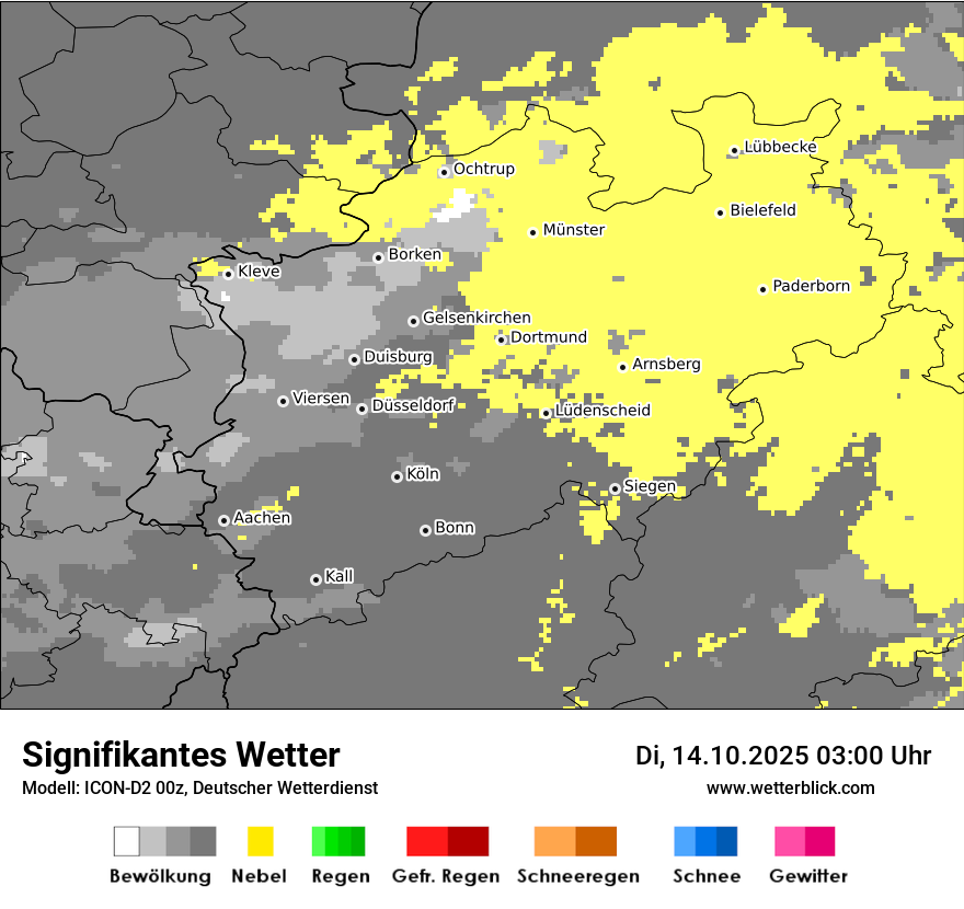 Modellkarten Signifikantes Wetter