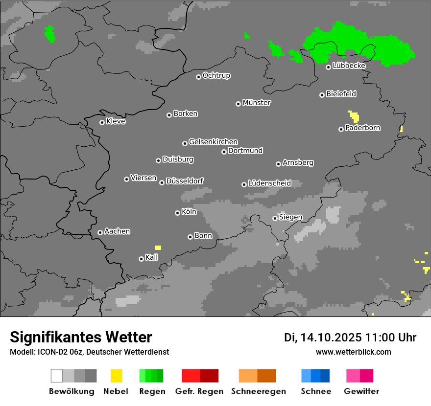 Modellkarten Signifikantes Wetter