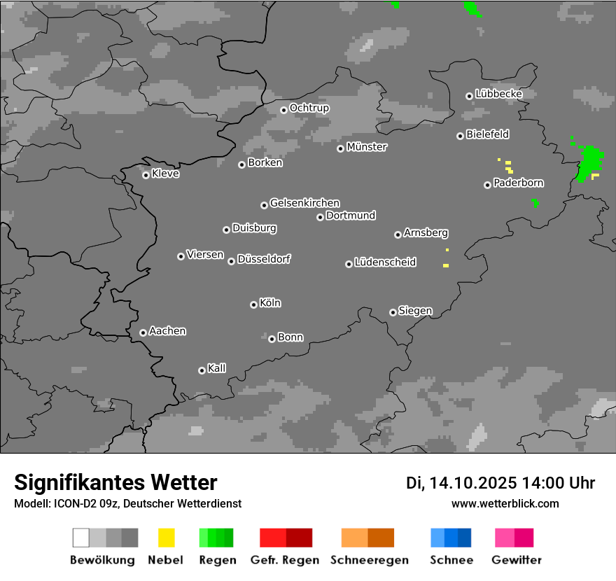 Modellkarten Signifikantes Wetter