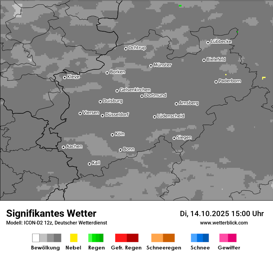 Modellkarten Signifikantes Wetter