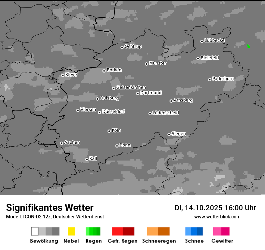 Modellkarten Signifikantes Wetter