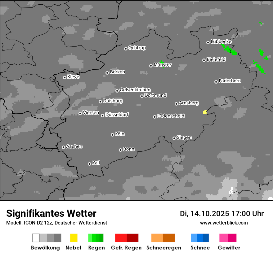 Modellkarten Signifikantes Wetter