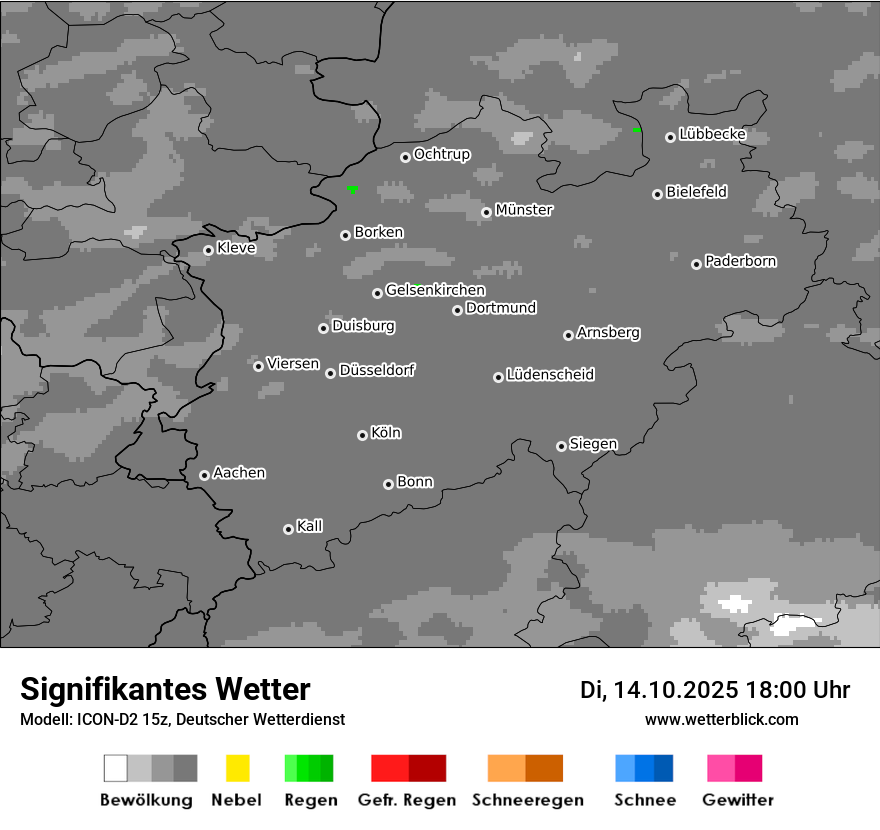 Modellkarten Signifikantes Wetter