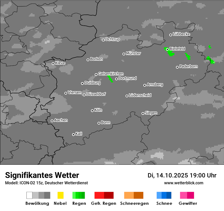 Modellkarten Signifikantes Wetter