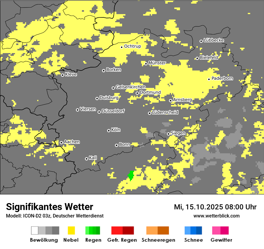 Modellkarten Signifikantes Wetter