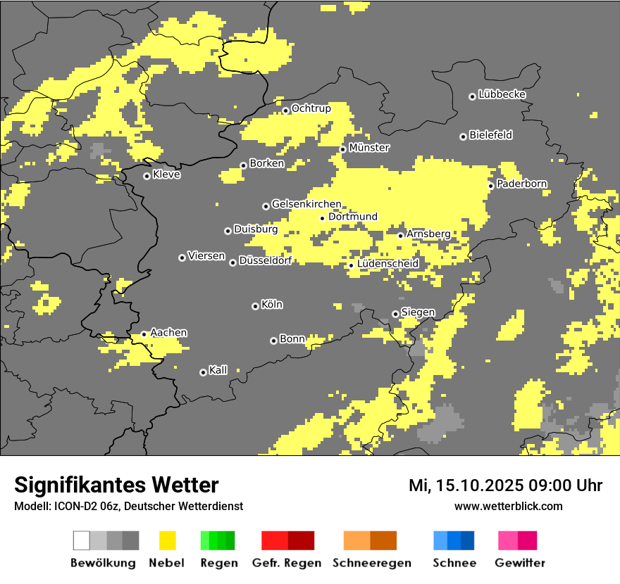 Modellkarten Signifikantes Wetter