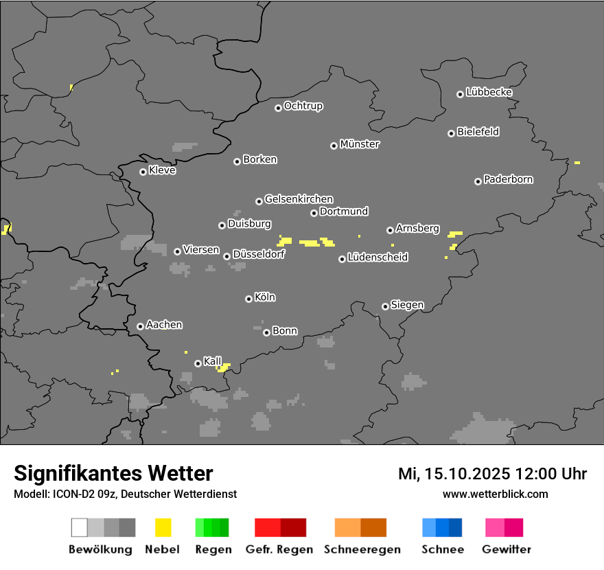 Modellkarten Signifikantes Wetter