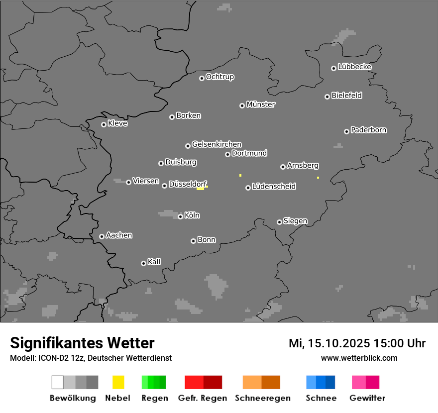 Modellkarten Signifikantes Wetter