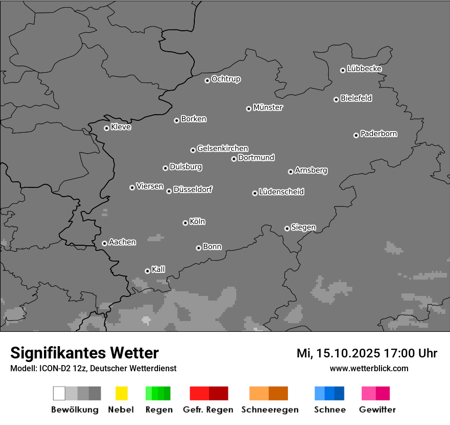 Modellkarten Signifikantes Wetter