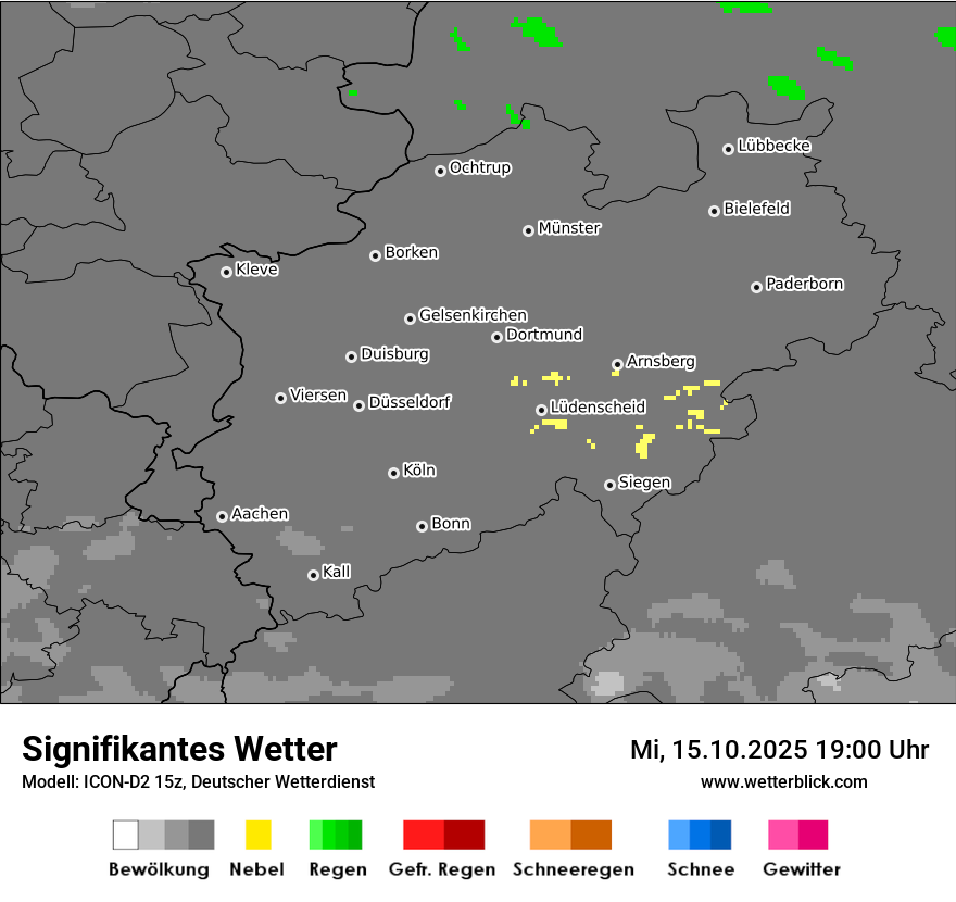 Modellkarten Signifikantes Wetter